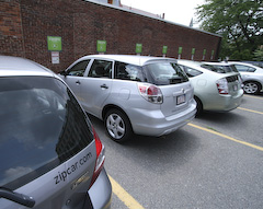 there is a zipcar lot right behind our store